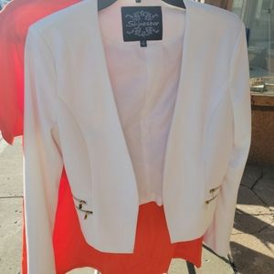 Shinestar White Blazer